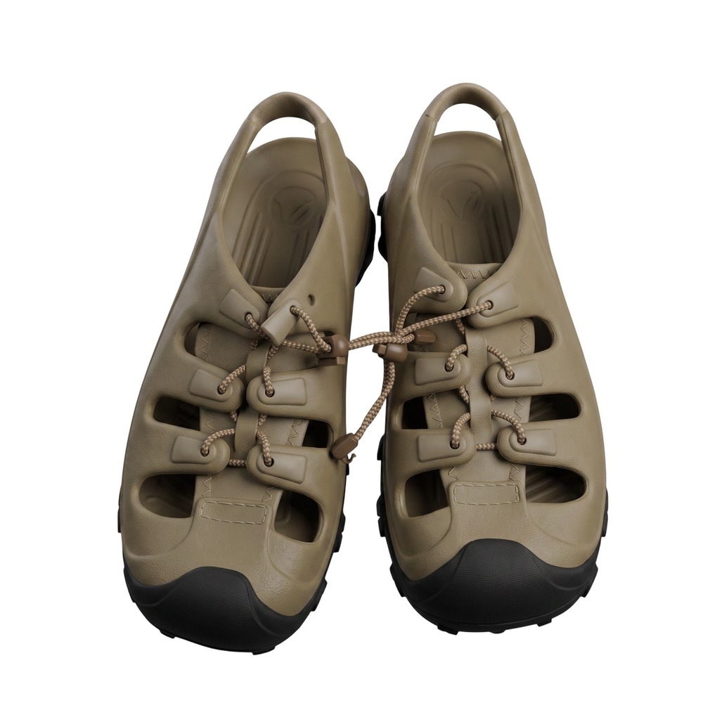 Crocs Swiftwater All Terrain Fisherman Sandals Mens 8 Womens 10 Khaki Tan Black